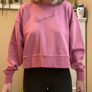Nike cropped sweatshirt, size medium